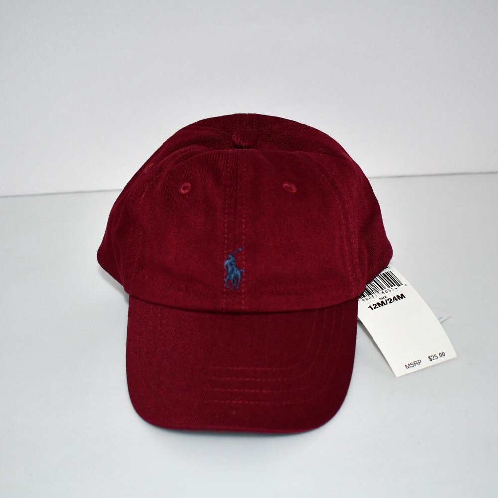 Ralph Lauren Chino Ball Cap in Red Size: 12-24 MOS #320785653056 NWT